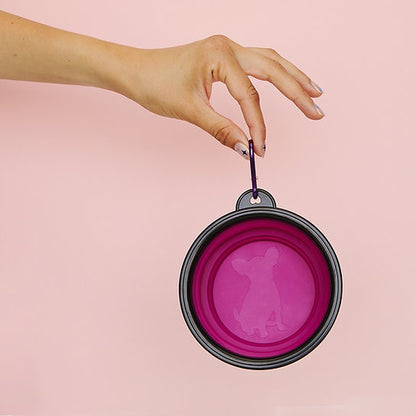 Pop-Out Hondenvoerbak | Roze