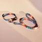 Patterned Dog Leash and Collar Set | Orange
