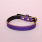 Leather Dog Collar | Purple