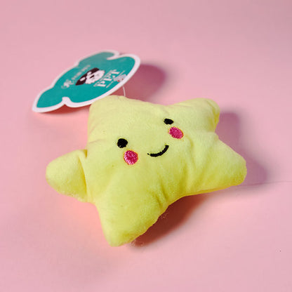Plush Star Dog Toy | Yellow
