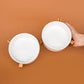 Ceramic Dog Bowls | White | 400 + 400 ml