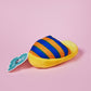 Plush Slipper Dog Toy | Yellow