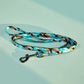 Patterned Dog Leash and Collar Set | Light Green