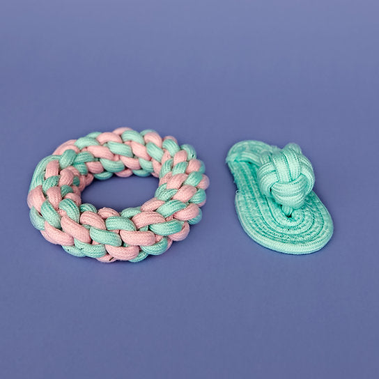 Cotton Rope Dog Toys Set | Green