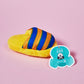 Plush Slipper Dog Toy | Yellow