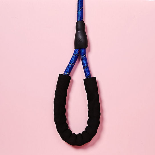 Reflective Nylon Dog Leash | Dark Blue