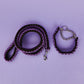 Twisted Leash with Martingale Collar | Purple