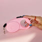 Retractable Dog Leash | Pink