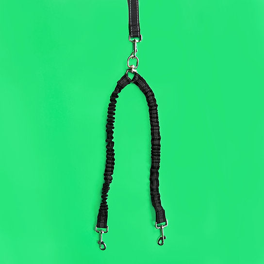 Dual Dog Leash | Black