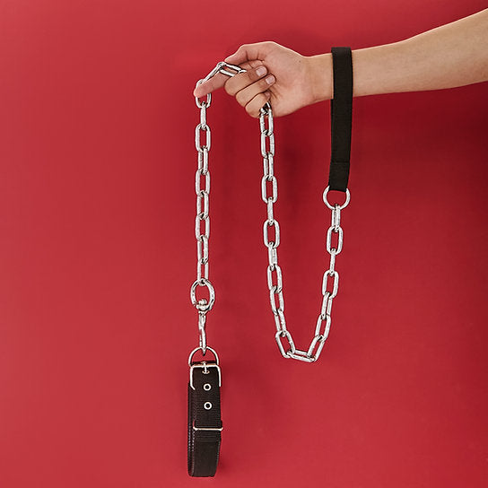 Chain Leash with Collar | Black
