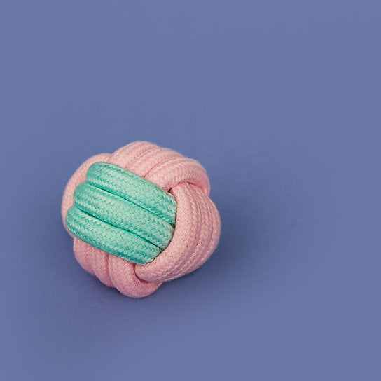 Cotton Rope Dog Toys Set | Pink & Green
