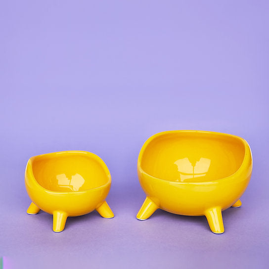 Bubble Ceramic Bowl | Yellow