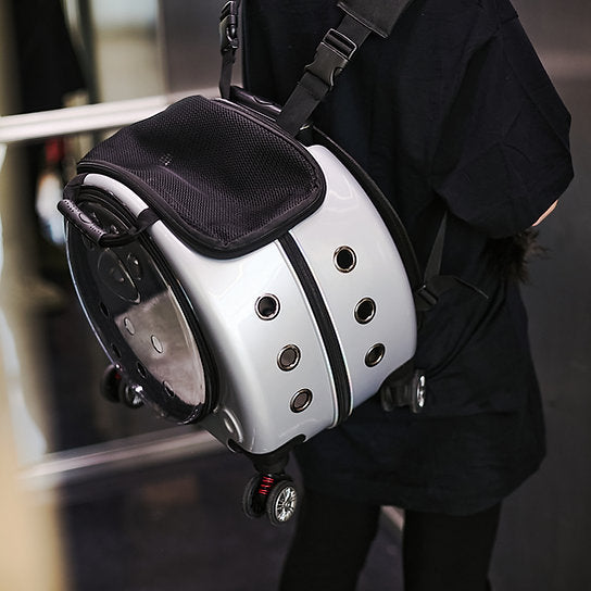 Travel Backpack Dog Carrier | Grey