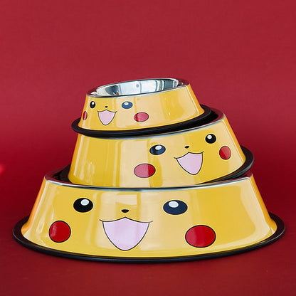 Painted Non-Slippery Bowl | Pikachu