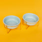 Ceramic Dog Bowls | Blue & Gold