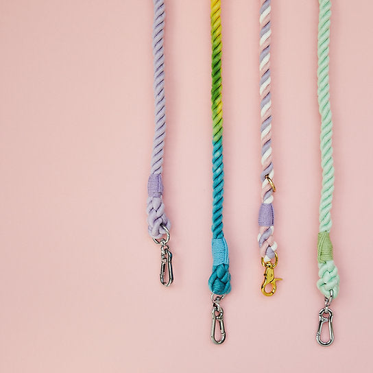 Twisted Rope Dog Leash | Cotton Candy