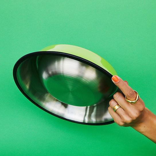 Painted Non-Slippery Bowl | Green