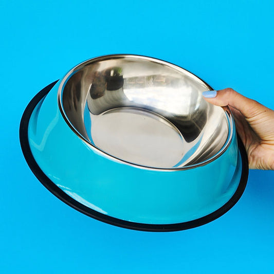 Painted Non-Slippery Bowl | Ocean Blue