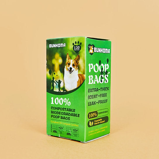 BUNKOMA Compostable Poop Bags | Green