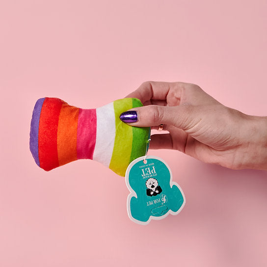 Plush Pillow Dog Toy | Multicolour