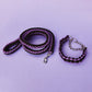 Twisted Leash with Martingale Collar | Purple