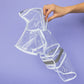 Clear Small Dog Raincoat | White